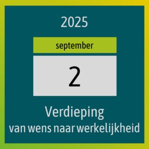 Verdiepingsavond Dinsdag 2 september 2025
